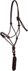 POOL'S Csomózott kötőfék ló számára Pool's Navayo barna