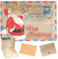 20 db-os vintage stílusú karácsonyi képeslap szett, A5#000231 méret (B0BL3KV63N)