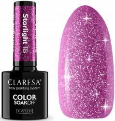 Claresa Starlight 18 Hibrid Körömlakk 5ml Lila Flash Effekttel (5903819838664)