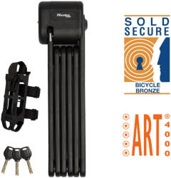 Master Lock Lakat Összecsukható Kialakítás, 3 Kulcs, Tartóval Fekete fekete