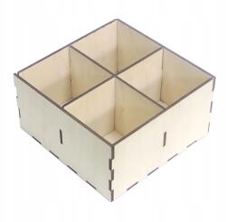 Smart laser Doboz 4 Rétegelt Lemez Rekesszel 15x15x8cm DQ11 (DQ11)