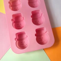 Senzi Cosmetics Karácsonyi Szilikon Forma 6x Hóember Keksz Sütőforma MF-389 (MF-389)