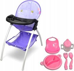 Anivia Baby Doll etetőszék - lila, 16-os babák számára (DB002A)