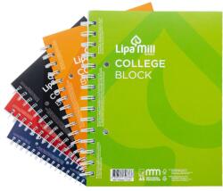 Mar-Mar Spirálfüzet A5, 70lap vonalas perforált lyukasztott Lipa Mill vegyes színekben (65313) - irodasziget