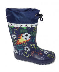 Wink Focis, kék gumicsizma, szárán összehúzható - kisfiú (21 - 27); (BD22277-1) (26)
