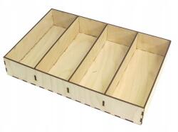 Smart laser Doboz Rendező 4 Rekeszes 31.8x21.2x5.5cm PE36 (PUDEŁKO z 4 PRZEGRODAMI PE36)