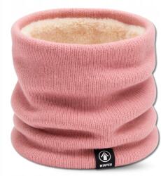 EdiBazzar Csősál meleg, bélelt téli sál nyakra, női rózsaszín téli nyakmelegítő cső tuba (Różowy Tunel Komin Na Szyję Zimowy Ciepły)