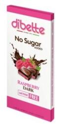 DIBETTE NAS Ciocolată neagră umplută cu cremă de zmeură cu îndulcitor (80g)