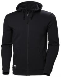 Helly Hansen MANCHESTER CIPZÁRAS KAPUCNIS PULÓVER, fekete, S (79216_990-S)
