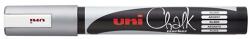 uni Folyékony kréta UNI PWE-5M ezüst (2UPWE5ME) - irodaszerwebaruhaz