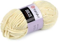 YARNART Dolce zsenília kötő- és horgoló fonal, 100g, 783, krém
