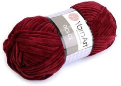 YARNART Dolce zsenília kötő- és horgoló fonal, 100g, 752, bordó