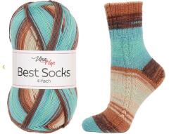 Vlna Hep Vlna Hep, Best Socks önmintázó zoknifonal, 100g, 290810, 7409