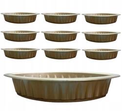 MartineX 10x Virágtartó Csónak Közepes fedél Gravírozás 25 cm hosszú Nagykereskedelmi nád alap (ŁÓDKA)