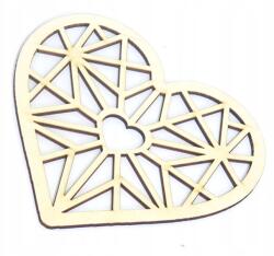 Smart laser Dekor Áttört Geometrikus Szív 250x250mm QD83 (qd83)