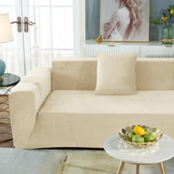 Forcheer Kanapé Huzat (bársonyos, 3 személyes, bézs)