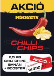 Mikbaits 2, 5 kg CHILLI CHIPS BANÁN VÖDÖRBEN + BOOSTER