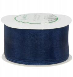  Organza Chiffon Szalag Esküvő 38 MM 23 Mb Ajándékcsomagolás navy blue (38mm)