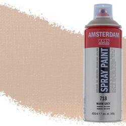 Royal Talens Amsterdam vízbázisú akrilfesték spray, 400 ml - 718, warm grey