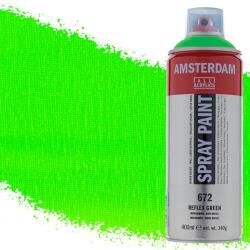 Royal Talens Amsterdam vízbázisú akrilfesték spray, 400 ml - 672, reflex green
