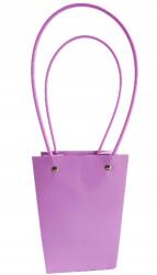 MartineX Kézitáska Ajándék Papírtáska Virág Dekoráció Lila 41cm (Torebka)