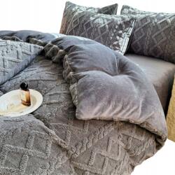 Home Design Polár Plüss Ágyneműhuzat Garnitúra 160x200 2x 70x80 Szürke Meleg Puha - allegro - 13 640 Ft