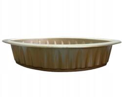 MartineX Virágtartó Csónak Közepes fedél Gravírozott 30 cm hosszú nád kompozícióhoz (ŁÓDKA ŚREDNIA)