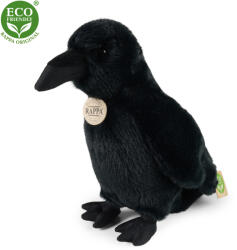Rappa Valósághű plüss varjú fekete színben 25 cm