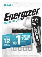 Energizer Max plus AAA Alkáli ceruza elem 4db