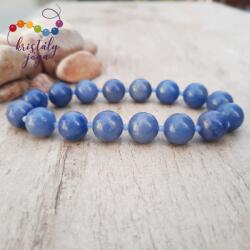 Kristály Jóga Shop Kékkvarc 10 mm-es ásvány karkötő, akvamarinnal