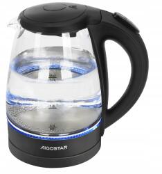 Aigostar Vezeték Nélküli Elektromos Vízforraló Üveg Led Aigostar Adam 1.7L 2200W (500863)