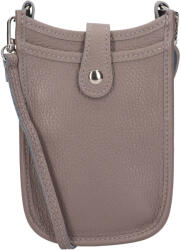 Italia Női bőr kézitáska mobiltelefonhoz és iratokhoz Italia Limma - szürke