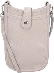 Italia Női bőr kézitáska mobiltelefonhoz és iratokhoz Italia Limma - világos szürke