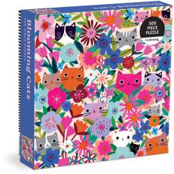 Mudpuppy - Blooming Cats 500 darabos családi puzzle (ZKUK9780735384163)