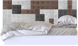 Kerma Design KERMA Cubes színes építőkockás textil falvédő, 3D panel (200×75 cm)