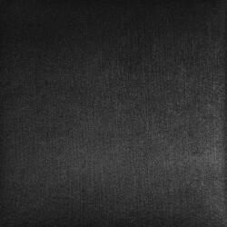  Kerma műbőr/textil panelekből kialakított modern ágyvég 160x100 cm fényes fekete színű Space 901