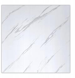  Fehér márványmintás fényes falpanel, PUV-5, 60x60cm méretű, vízálló, strapabíró