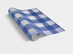  SQUARES BLUE / kék szövetkockás 45cm x 15m öntapadós tapéta