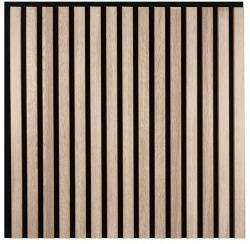 Marbet sonoma tölgy lamella falburkolat fekete filc alappal 30x270 cm Woodline