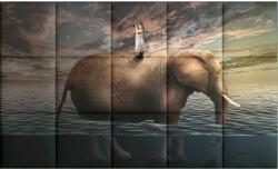 Kerma Design Elefánt KERMA-57 állatok nyomtatott műbőr falikép