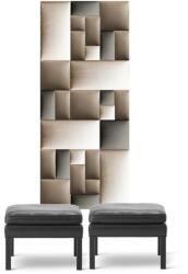 Kerma Design Előszobafal-42 színes műbőr falburkolat drapp, beige színű Kerma dekor panelekből