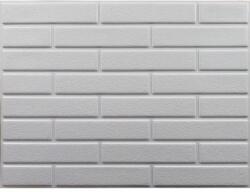 M-Flex PVC dekor falburkolat téglamintás panel-3, műanyag fehér színben