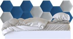 Kerma Design Kerma sötét kék és fehér színű hatszög trendi falvédő-36