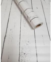  3014 deszka fehér 45 cm x 10 m öntapadós tapéta, beltéri dekoráció falra, bútorra