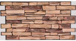 Flexwall PVC Falpanelek 20 db FLEXWALL PVC falburkolat Natural Stone Slate kő 98x49, 5 cm falpanel csomagajánlat