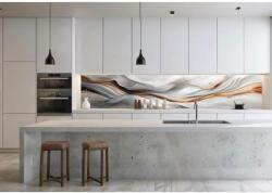  Wallplex PLUS+ falburkoló hőálló konyhapanel Selyem Hullám, vízálló falburkolat konyhába 60x180 cm