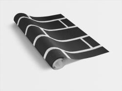  BRICK BLACK / fekete tégla 45cm x 15m öntapadós tapéta