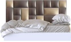 Kerma Design Santana Műbőr falvédő-101 V-21 hőszigetelő falvédő faldekoráció (200x75 cm) arany, barna falpanelekből