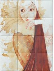 Kerma Design Gabillustrator-5 lány művészi nyomtatott műbőr falikép