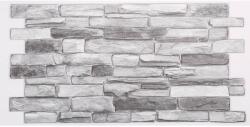 Flexwall PVC Falpanelek FLEXWALL PVC falpanel Grey Stone szürke kő PVC faldekoráció 98x49, 5 cm, beltéri falburkolat
